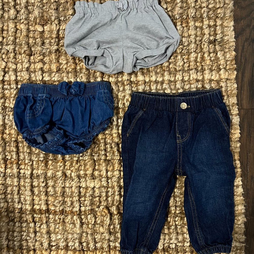 Baby Girl 6-12M Bottoms Bundle